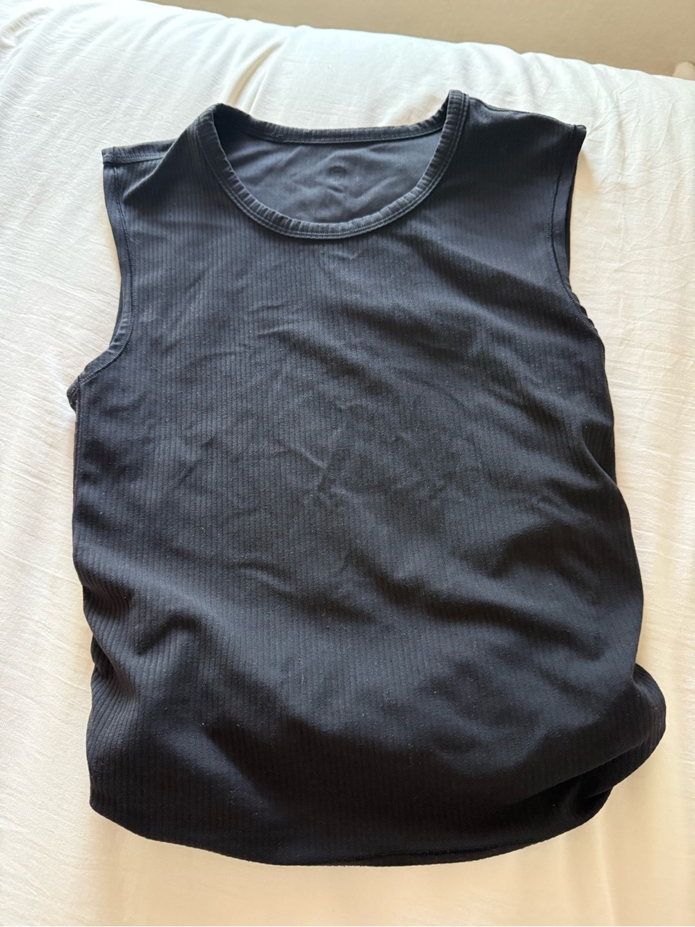 Lulemon All it Takes Back Twist Ribbed Tank Top and White Racerback Tank